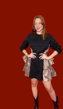 Black Bronze Bow Dress