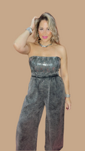 Sequin Shine wash Denim Jumpsuit