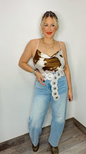 Brown/Ivory Cow Print Top