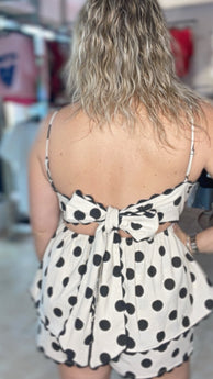 KATERINA POLKA DOT TOP & SHORT SET