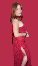 Red Christmas Lace Dress