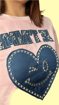 Je T'aime Pink Blouse