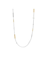 TI Sento LONG TWO TONE & PEARL NECKLACE