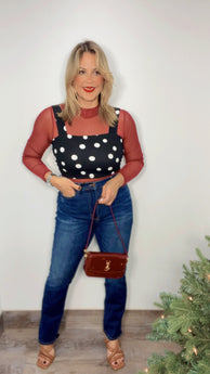 You Need Polkadot Basic Crop Top