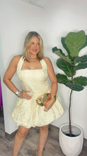 "Butter Yellow" Rose Bloom Mini Dress