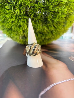 Golden Twist Ring