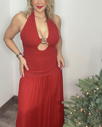 Ruby Halter Maxi Dress