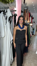 Black Satin Pocket Pant