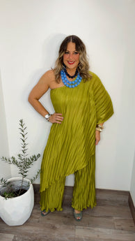 One Shoulder Tunic Set