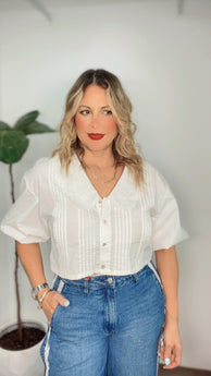 The Camille Pleated Blouse