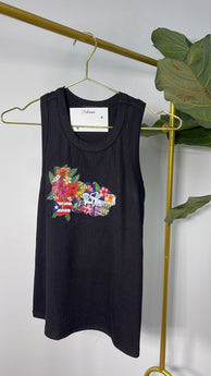 Black Tank Island Bonita Top