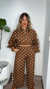 Espresso Polka Dot Set
