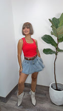 Summer Waves Denim Skort