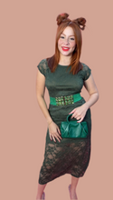 Hunter Green Lace Mesh Top