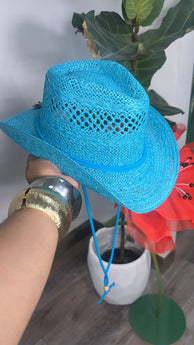 Blue Tropic Rider Hat