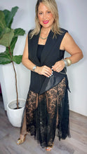 Black Lace Maxi Skirt