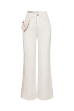 Ivory Bow Statement Denim