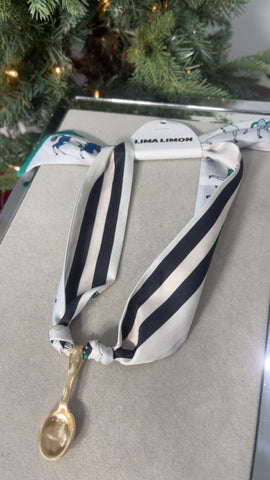 Golden Spoon Silk Necklace