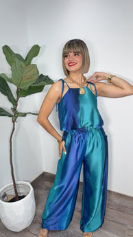 Blue & Blue Two Tone Pant