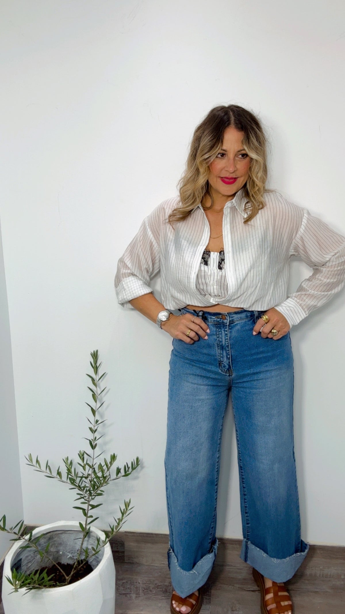 Paris Lace Trim Top