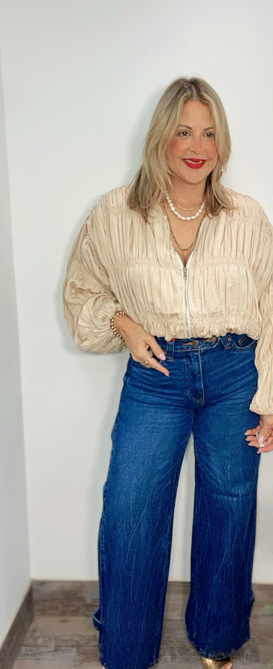 Jeans Wide-Leg Tapered