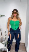 Cut Out Dark Denim Jean