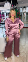 Mauve Travel Satin Set