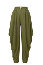 Olive Ruched Pants