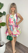 Colorful Neck Bubble Dress