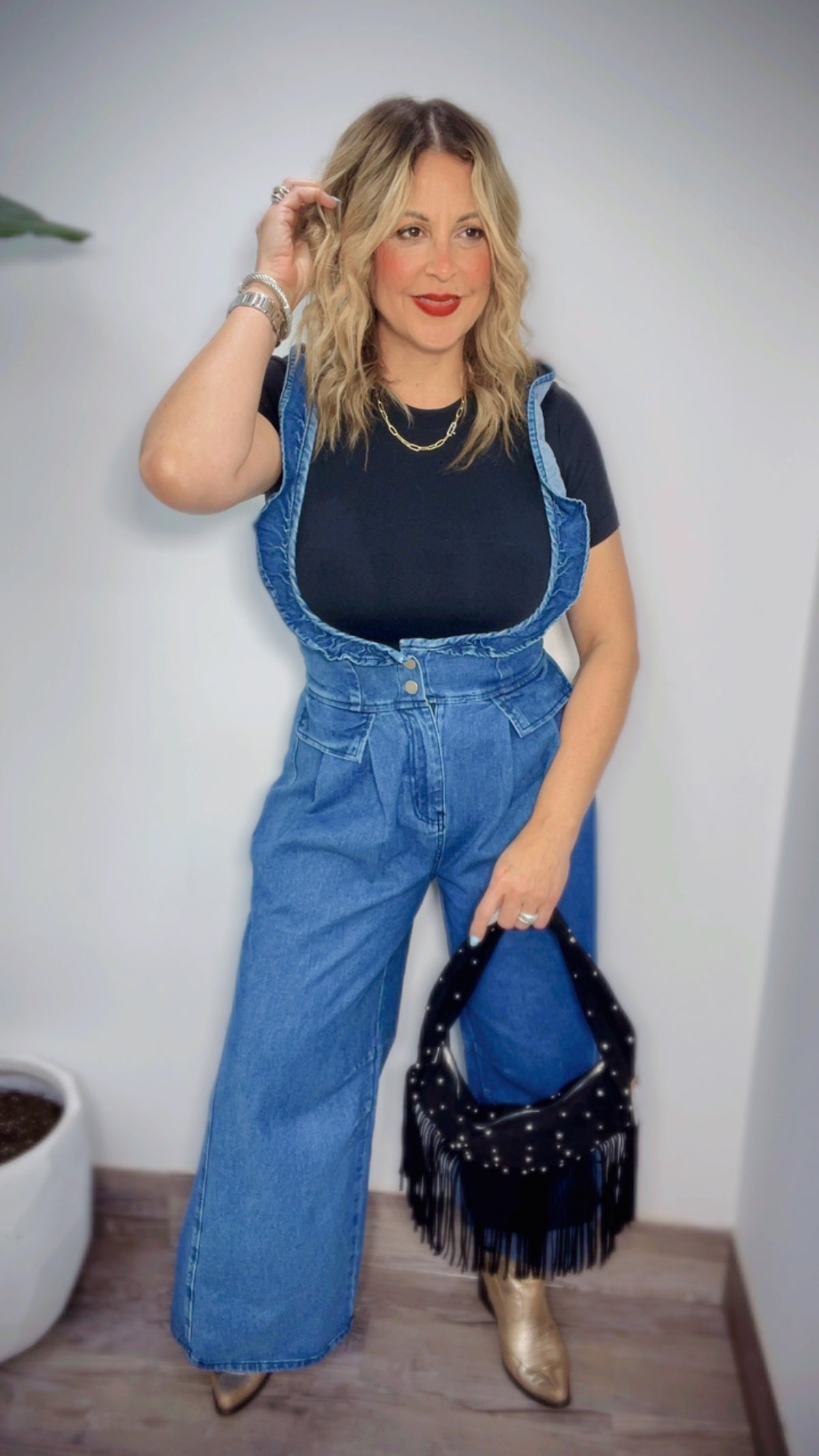 Denim One Piece Jumpsuit