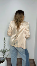 Champagne Lace Back Blazer