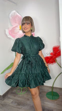 Emerald Bloom Mini Dress