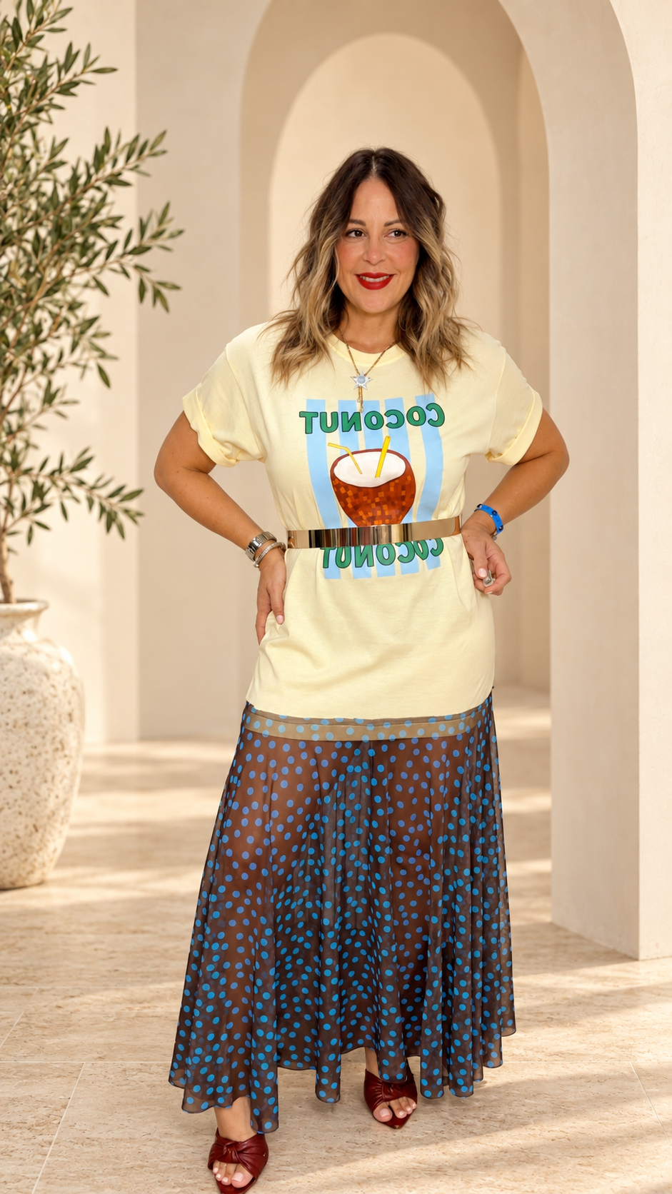 Coconut Shirt Dress Designer Dress