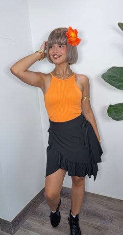 Jíbara Moderna Black Wrap Around Skirt