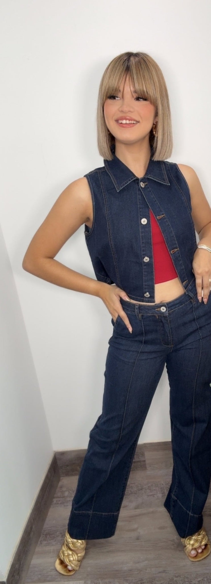 Deep Blue Denim Vest