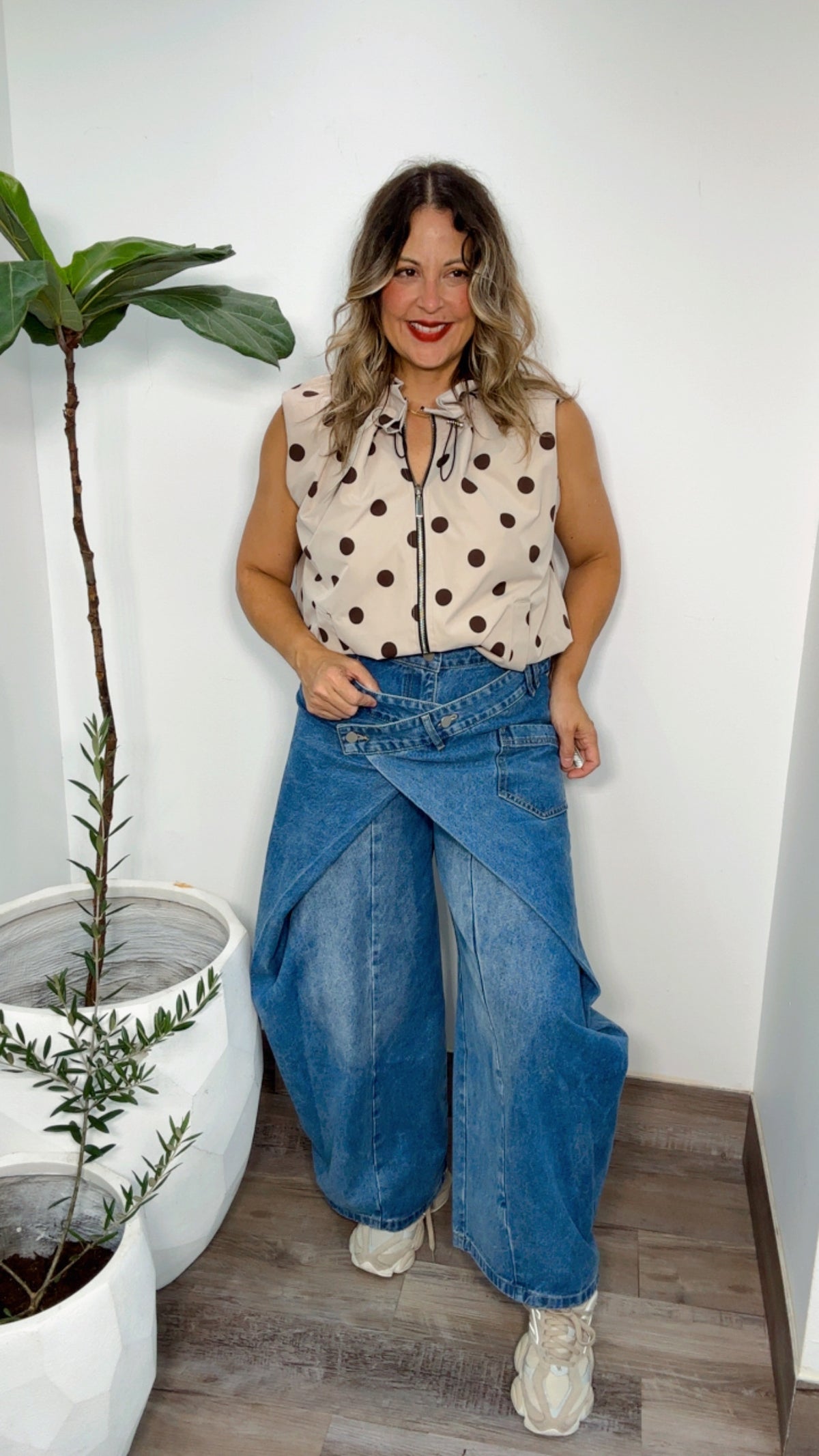 Denim Skant Wide Leg Jean
