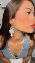 Blue Lagoon Shell Earring