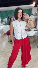 Ivory Tailored Gold Vest
