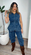 Denim Flare Set