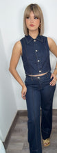 Deep Blue Denim Vest