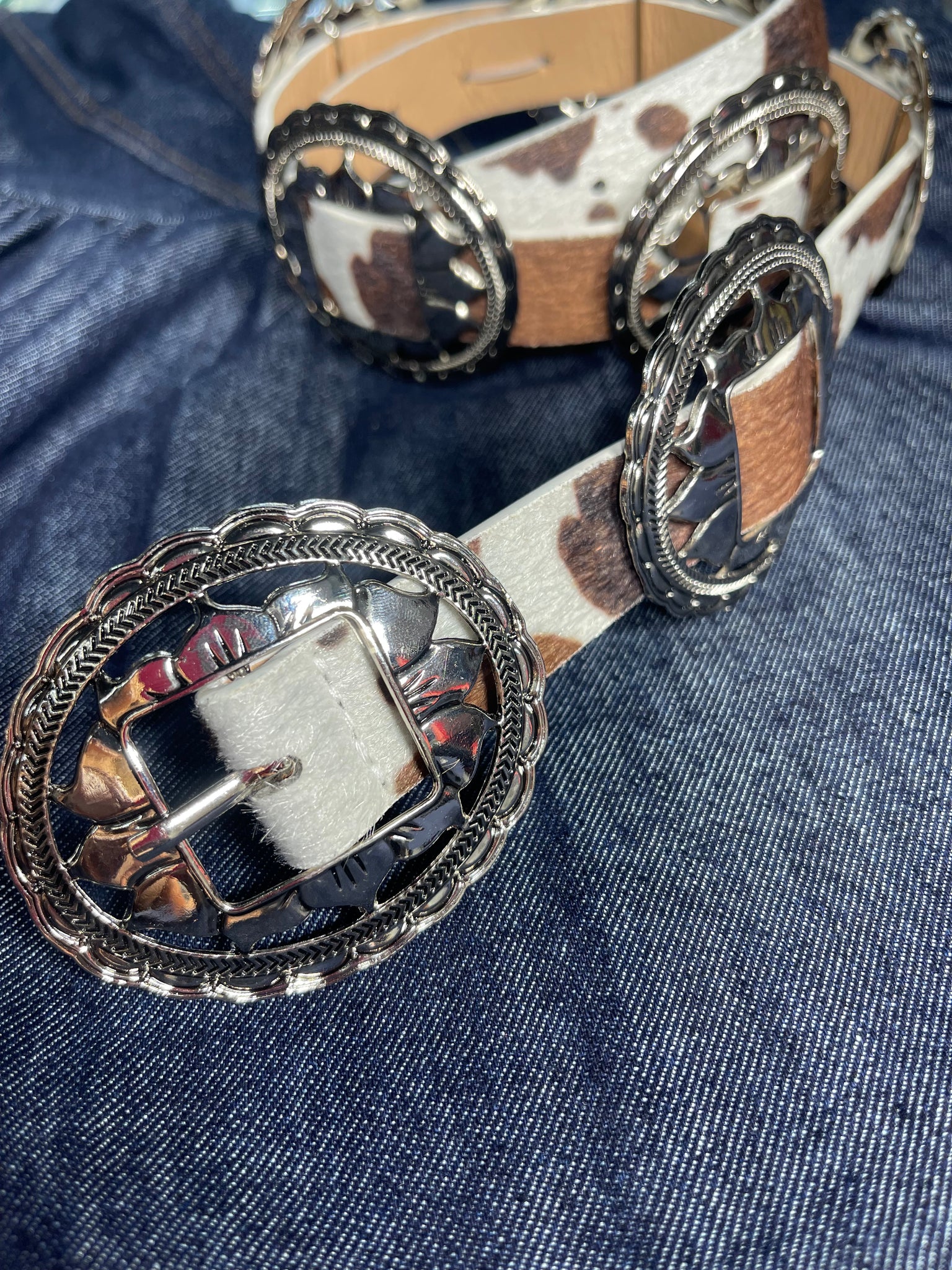Cow Boho Belt