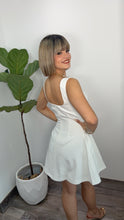 Flare White Mini Dress