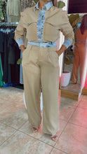 Beige Denim Trouser