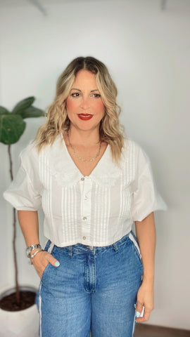 The Camille Pleated Blouse