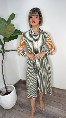 Gracia Wrap Midi Dress