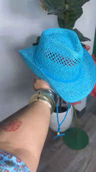Blue Tropic Rider Hat