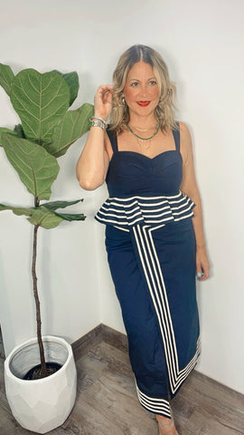 Set Navy Glam Lines