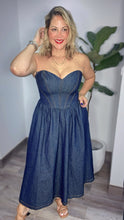 Dark Denim Midi Dress