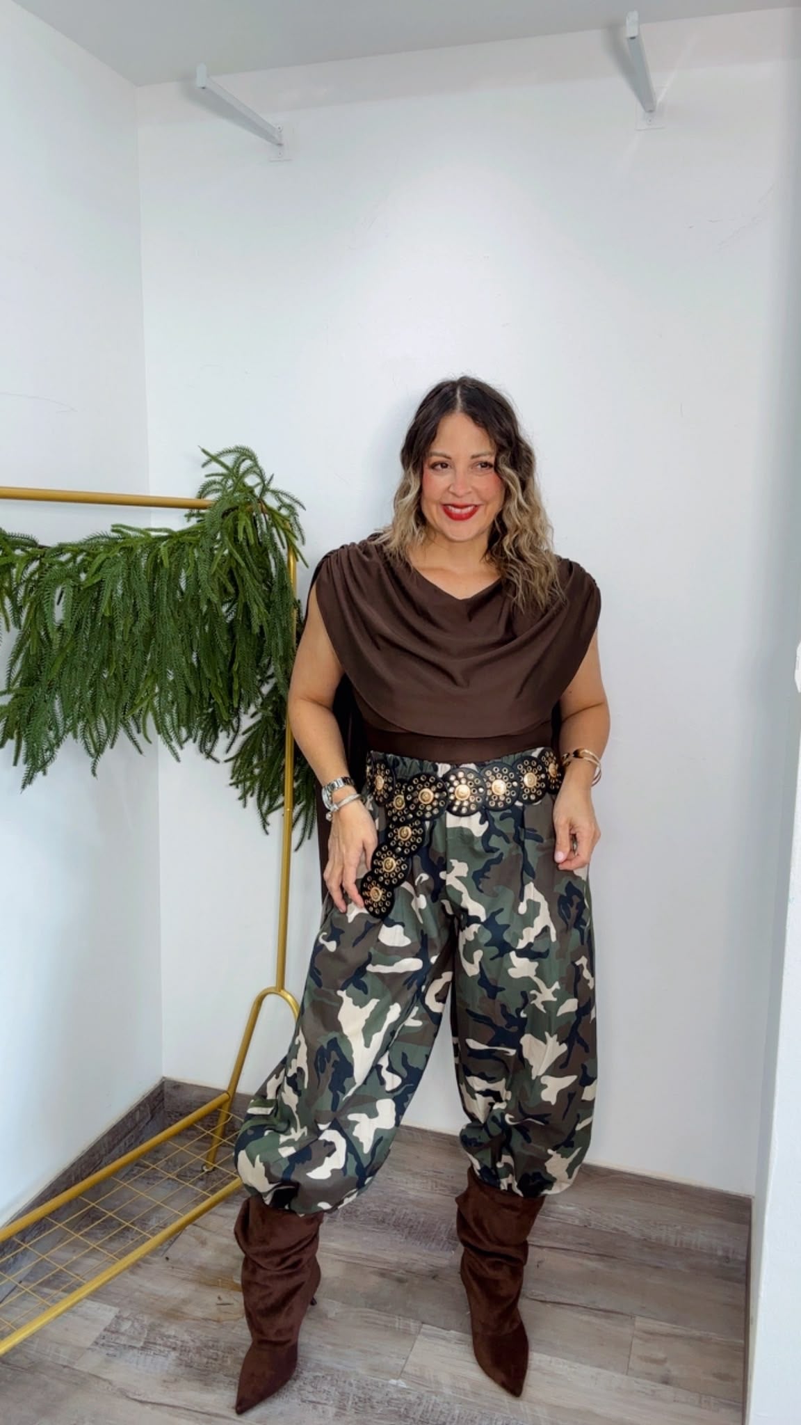 Brown Tunic Blouse