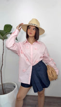 Pink Bloom Stripes Shirt